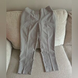 Fly Front Slim Seersucker Pant